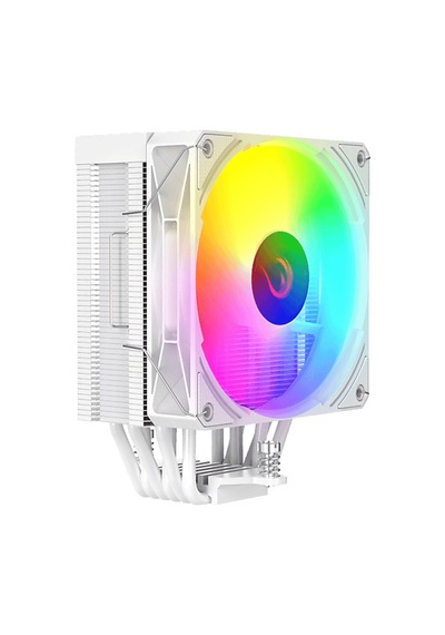 Rampage Octagon C70 Beyaz 63cfm 12cm Argb Sıcaklık Göstergeli Am5/lga1700 Uyumlu Hava Soğutmalı Cpu Fan