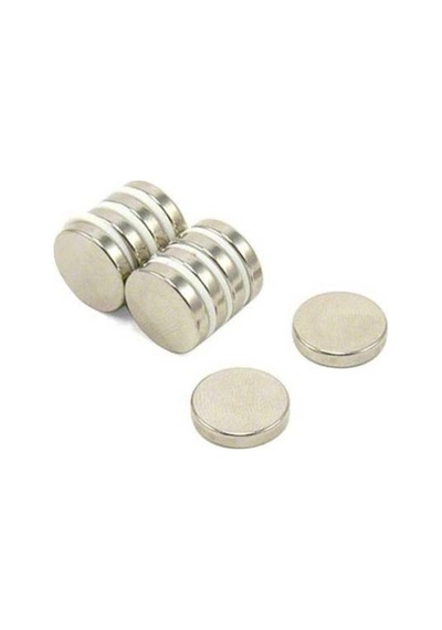 Dünya Magnet 5 Adet 15mm X 3mm Yuvarlak Süper Güçlü Neodyum Mıknatıs