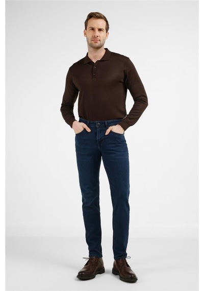 İmza Lacivert 5 Cep Slim Fit Denim Pantolon 1023255169 Lacivert