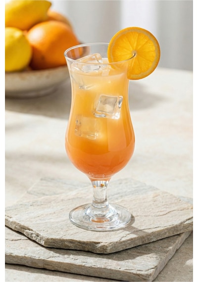 Lav Fiesta Cam Kokteyl Bardağı 3'lü 390 ml (Meşrubat/Smoothie /Milkshake/Soğuk Kahve Bardağı )