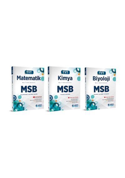 Eğitim Vadisi Tyt Matematik + Kimya + Biyoloji Msb Multi Soru Bankası Seti 3 Kitap 2023