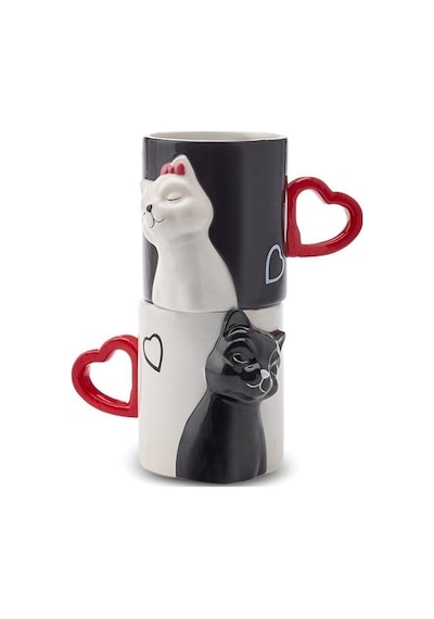 Karaca Love Cat 2'li Kupa 310 ml
