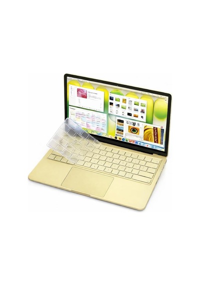 Macbook Neo 13inç A18 Pro A3404 İle Uyumlu Klavye Koruyucu Şeffaf Silikon Ped Renksiz