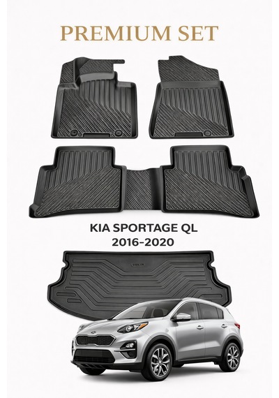 Kia Sportage Ql 2016-2020 3d Oto Paspas Ve Bagaj Havuzu İkili Set
