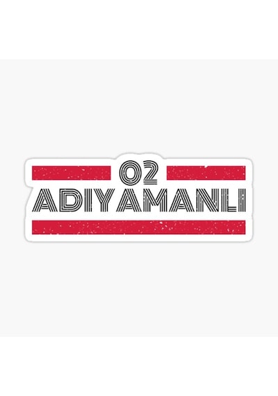02 Adıyamanlı Plaka Araba Sticker Yapıştırması