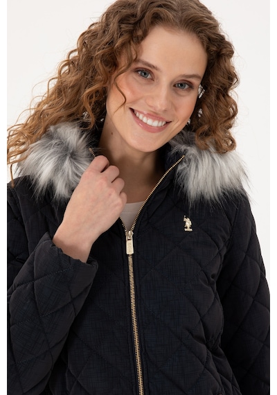 U.S. Polo Assn. Kadın Lacivert Deri Mont 50297230-200