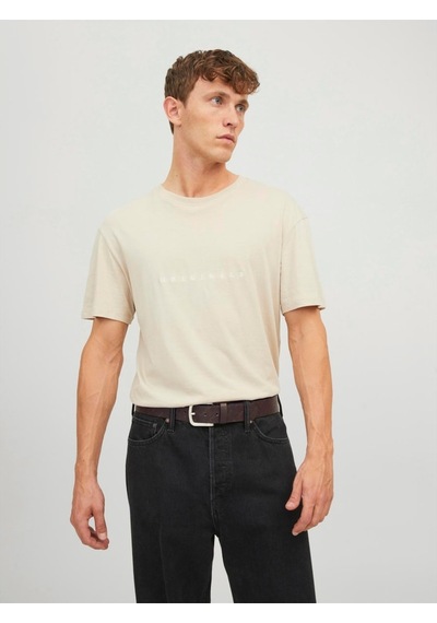 Jack & Jones Jacharry Embossed Belt Noos Erkek Brown Stone Kemer - Jj12236466