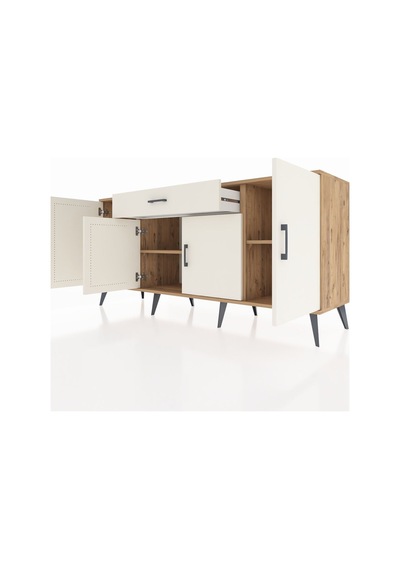 Hyperion Konsol 3 Raflı Tek Çekmeceli 4 Kapaklı 176x44x83 Çam-aytaşı Aytaşı Hyperion Konsol 3 Raflı Tek Çekmeceli 4 Kapaklı 176x44x83 Çam-aytaşı Aytaşı