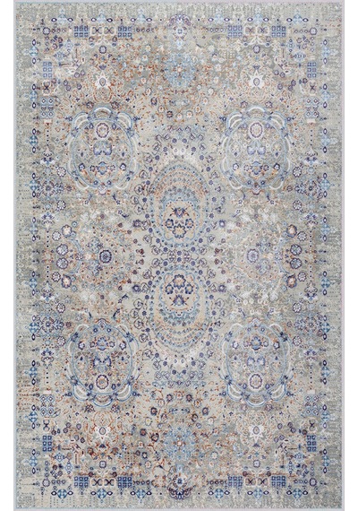 Rovigo Home Dijital Baskı Yıkanabilir Kaymaz Taban Salon Halısı RVG0281-SD1124 Çok Renkli