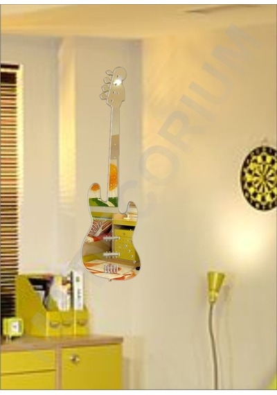 M3 Decorium Bas Guitar Decorative Pier Bathroom Hall Acry Mirror