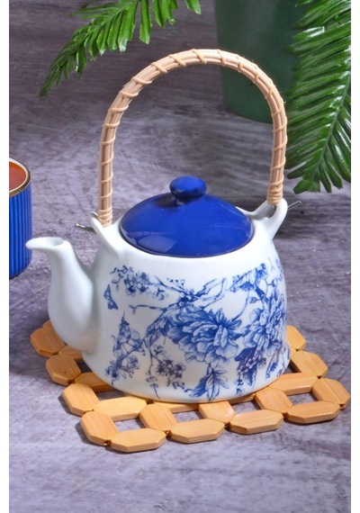 Bambu 18 Cm Kare Nihale Çaydanlık Altlığı Tencere Altlığı Çok Renkli