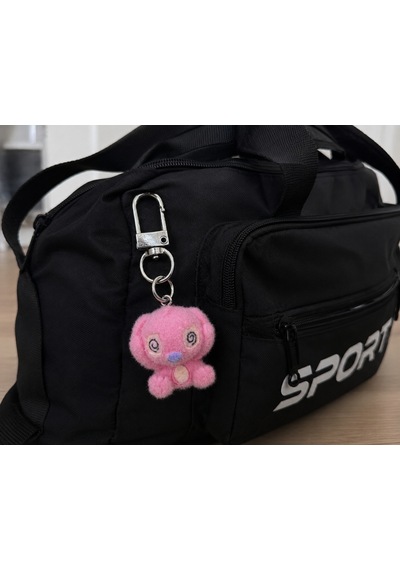 Pembe Peluş Charm Anahtarlık Sevimli Çanta Ve Anahtar Aksesuarı Hediye Seçeneği