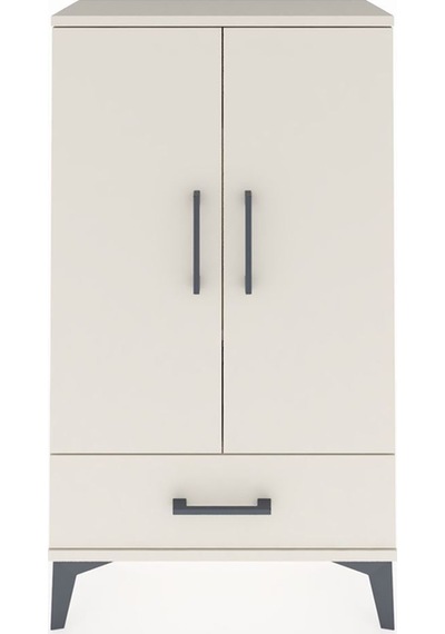 Arges Komodin 3 Raflı Tek Çekmeceli 2 Kapaklı 60x30x106 Aytaşı-aytaşı Aytası