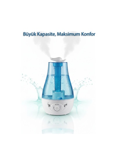 Wearfitpro 4 Litre Ultrasonik Soğuk Buhar Makinesi Ayarlanabilir Hava Nemlendirici Otomatik Kapanma Özellikli