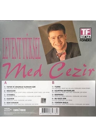 Levent Yüksel - Med Cezir - Lp 33 Devir Plak