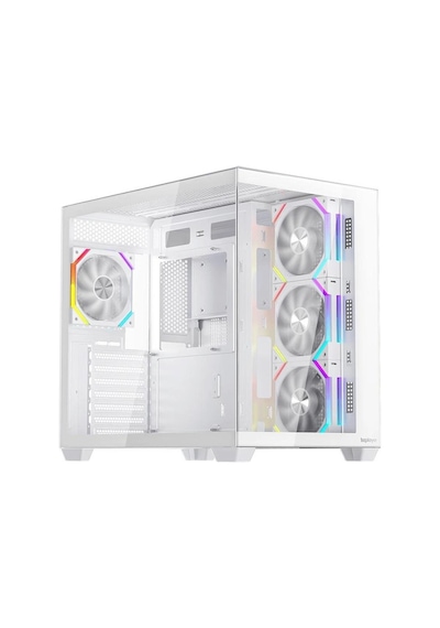 1st Player Bv7 Beyaz Ack 750w 80+ Bronze Argb 4x12cm Fan Panoramik Temperli Cam Usb 3.0 Atx Kasa
