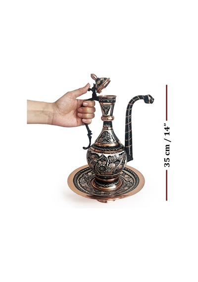 Shark Anatolia Erzincan El İşleme Bakır İbrik 35cm