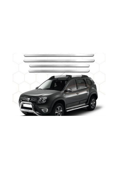 Dacıa Duster 2018-2019-2020-2021-2022 Krom Cam Çıtası Paslanmaz Çelik 4 Parça