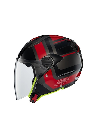 Zeus Kask Zs-213 Ax5 Black Red Grey Siyah
