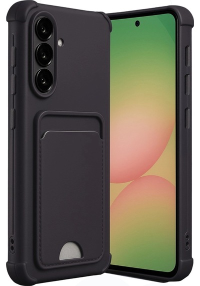 Samsung Uyumlu Galaxy A36 Kılıf Kelvin Kartvizitli Silikon Siyah\