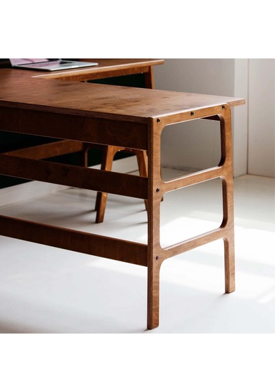 Woodesk Zeytin Ahşap Çalışma Masası 180x60 Ceviz Renk Ceviz