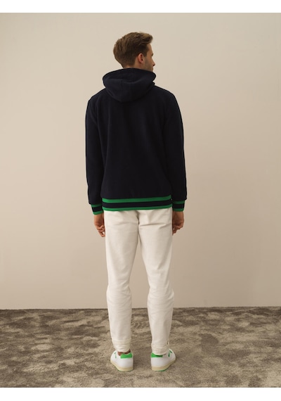 Xint Lacivert Pamuk Dokulu Regular Fit Sweatmont 350176