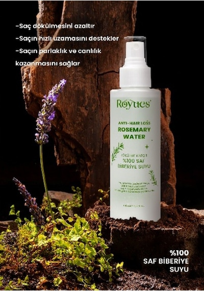 Royues Dökülme Karşıtı Ve Saç Uzatma Etkili Biberiye Suyu 2 x 150 ML