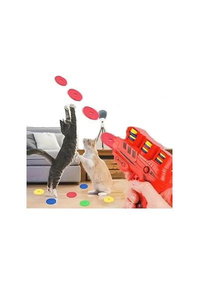 Kedi Oyun Tabancası Eva Disk Tabancası