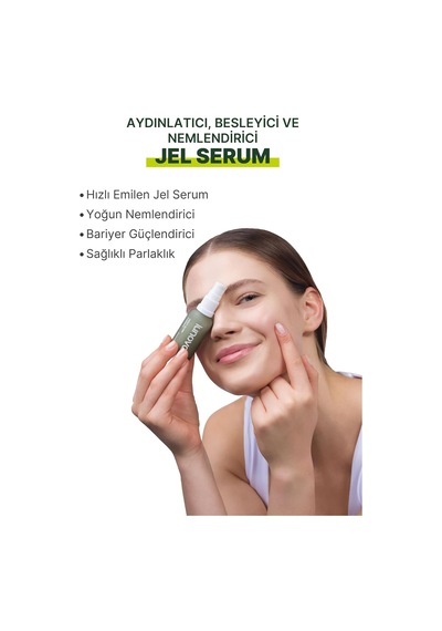 Tr Nemlendirici Ve Aydınlatıcı Jel Serum Peptit,hyaluronik Asit,niacinakarın Bölgesi 30 Ml