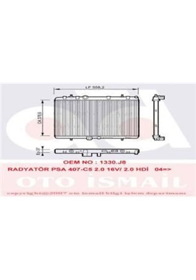 VALEO 734463 Su Radyatörü 407 04- 2.0 HDI 2.0 16V At / Xsara 00- 2.0 HDI At C5 04- 2.0 HDI 2.0 16V At