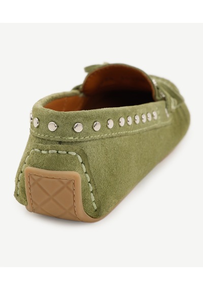 Yargıcı Trock Detaylı Deri Loafer 25ykay4022x 007 Haki