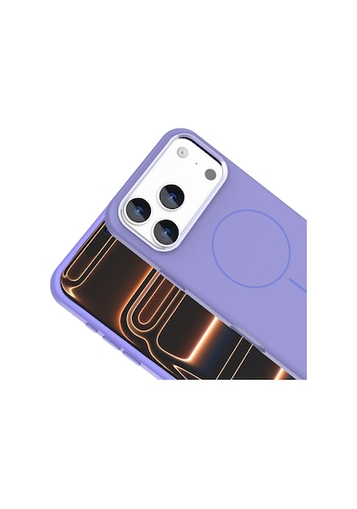 Apple iPhone Uyumlu 17 Pro Max Kılıf İnce Magsafe Halkalı Kamera Yükseltili Silikon Pazarplus Açık Mavi