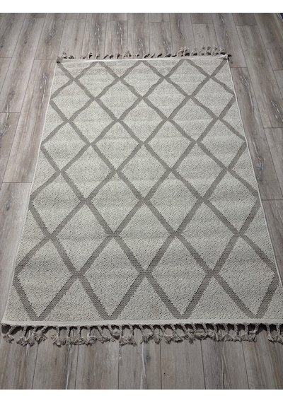 Merinos Halı Jüt İskandinav Halı+140x200 Ebatlı+şık Tasarım