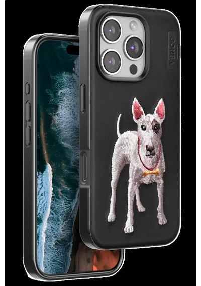 Apple iPhone Uyumlu 16 Pro Perma Desenli Kapak - Siyah Bz8683140763916