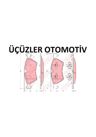 Ön Fren Balatası M Ml R Serisi Mercedes A1644200820
