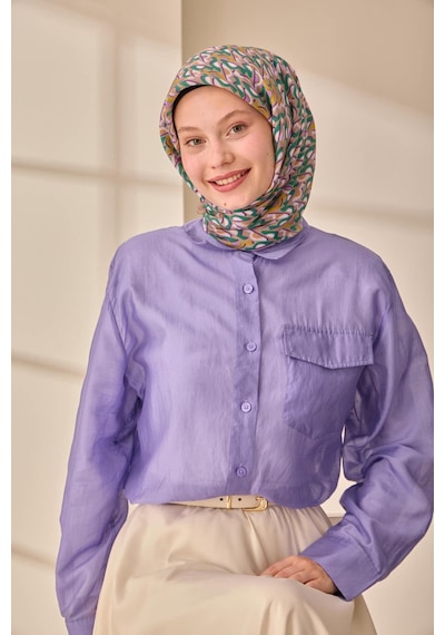 Silk Home Aura Eşarp 140006-13 Vizon, Lacivert, Leylak, Yeşil, Yağ Yeşili