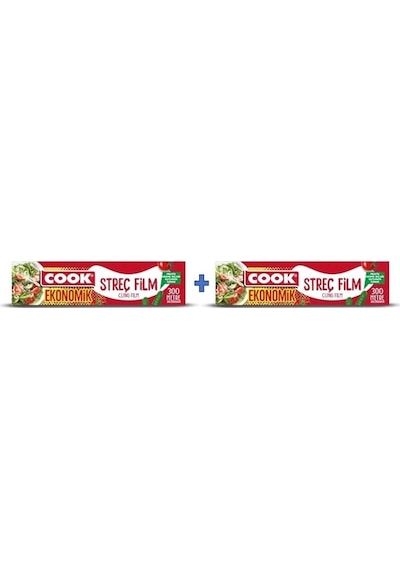 Cook Edt Streç Film Pe Sarı 30 Cm X 300 M 8 Mic Kutulu Açık Sarı