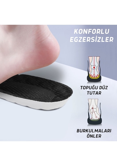 Anatomik, Rahat, Koşucu, Sporcu, Ayakkabı Tabanlığı, Siyah 38-39