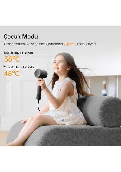 Laifen Se 2 Saç Kurutma Makinesi - Pastel Siyah