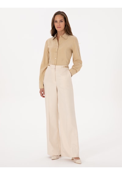 Pierre Cardin Kadın Bej Gömlek Desenli 50318195-vr011 Bej