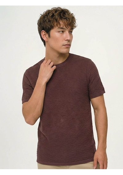 Loft Basic Kahverengi Erkek T-shirt Lf2043430