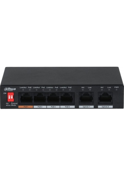 DAHUA PFS3006-4ET-60-V2 4 PORT POE 10/100 60W SWITCH