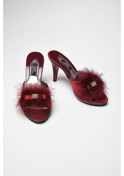 Gc 175 Kadin Ev Terliği - Bordo Bordo