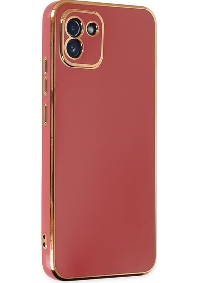 Newface - 291 - Samsung Galaxy Uyumlu A03 Kılıf Volet Silikon - Kmrsfres - - Kırmızı