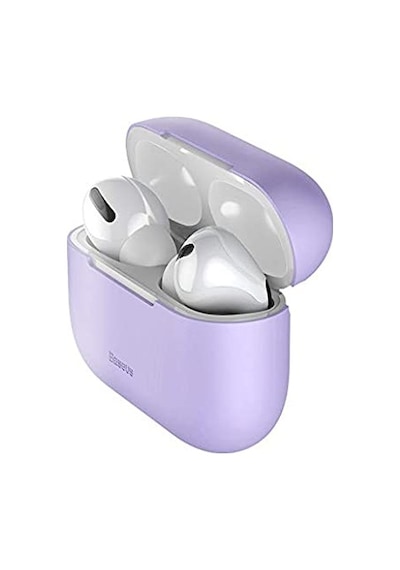 Baseus Super Thin Gel Kılıf Apple Uyumlu AirPods Pro Mor Wıappod-Abz05