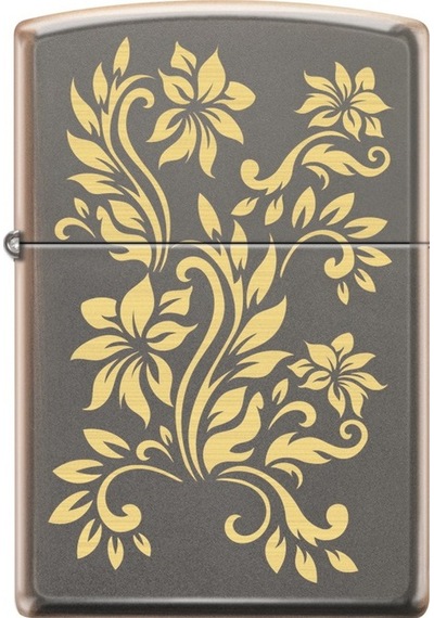 Zippo Floral Pattern Design Çakmak