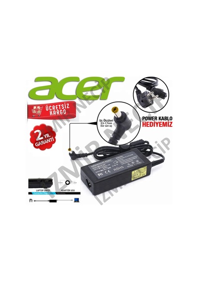 Şarz Adaptörü Acer Uyumlu NotebookxLaptopxDizüstü Bilgisayar Için