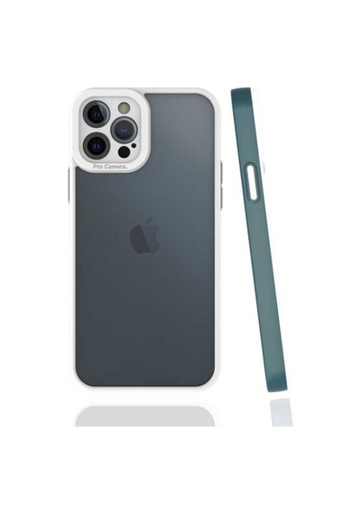 Apple Uyumlu iPhone 12 Pro Max Kılıf Zore Mima Kapak Koyu Yeşil