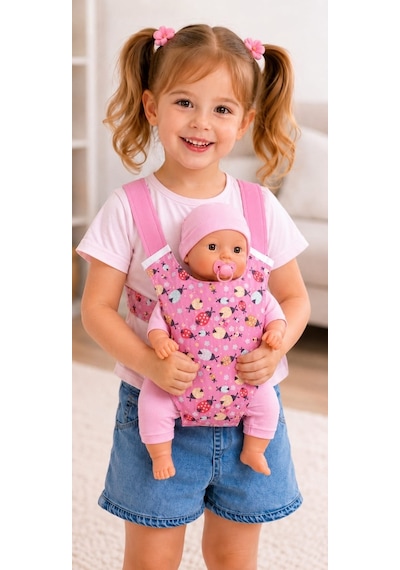 Oyuncak Bebek Kangurusu/kız Çocuk Ana Kucağı 001