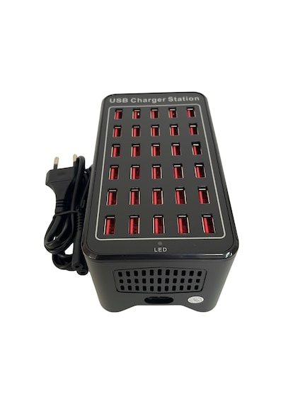 30 Port Usb Şarj İstasyonu 150 Watt Çoklu Usb Şarj Aleti